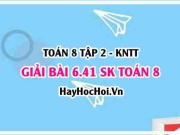 Bài 6.41 SGK Toán 8 Tập 2 Kết nối tri thức